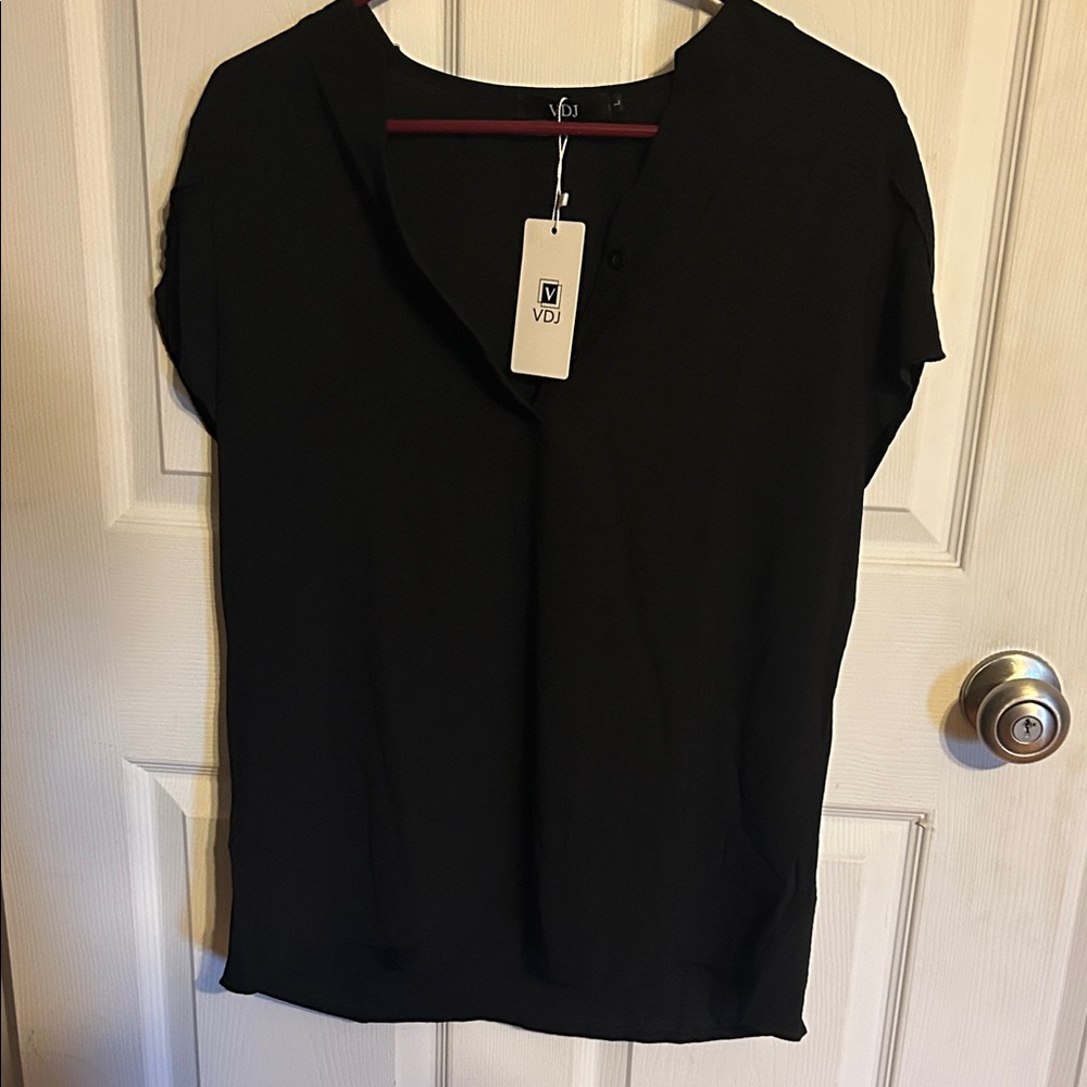 Women's Classic Black Blouse